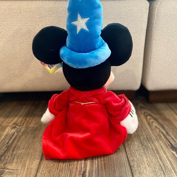 NWT Disney Original Mickey Mouse Plush Fantasia Sorcerer Wizard Hat Stuffed Toy - Picture 2 of 5